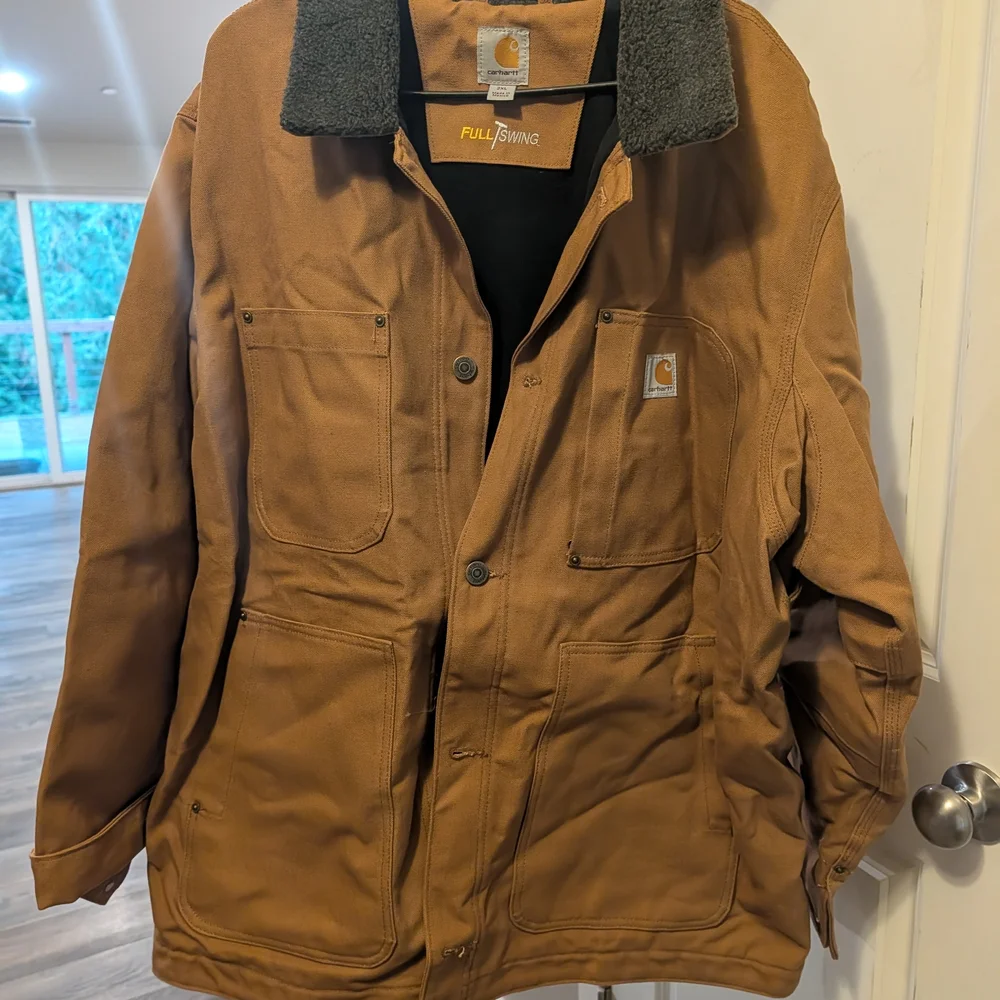 Carhartt Men's Tan Full Swing Chore Coat - Picture 2 of 3